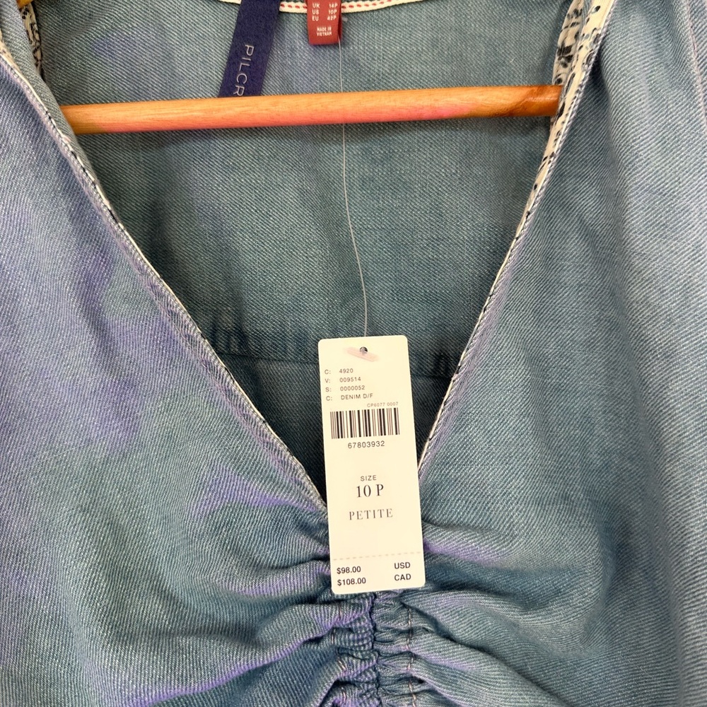 Denim Blue Sleeveless Top - Picture 2 of 2